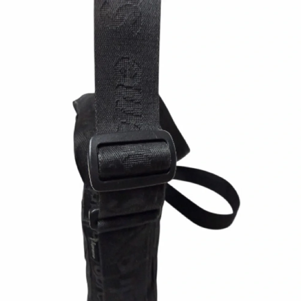 Supreme Woven Black Shoulder Bag Logo